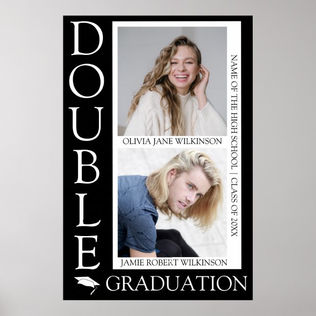 Photo Strip Joint Graduation Welcome Poster (Front)