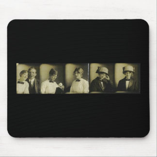 Photo Strip of old fashioned romantic woman Mouse Pad