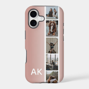 Photo Strip Pink Ombre Personalized Initials 
