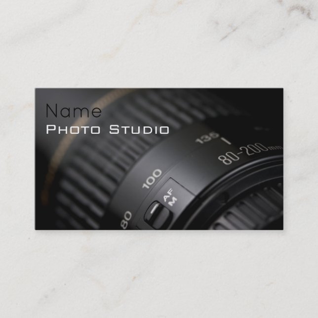 Photo Studio Business Card (Front)