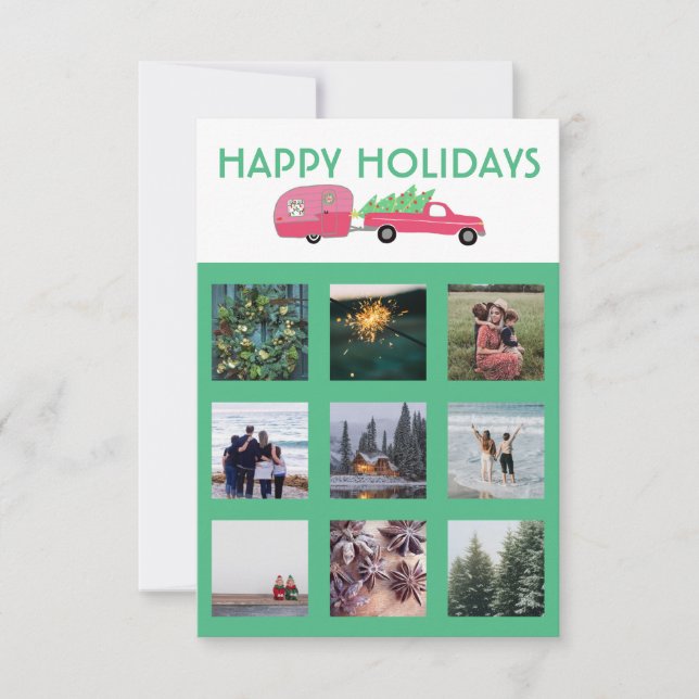 Photo sur mesure Camion Camper Trailer Carte de No (Devant)