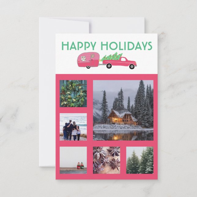 Photo sur mesure Camion Camper Trailer Carte de No (Devant)