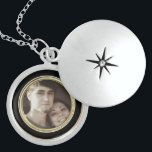 Photo Sweetheart Necklace<br><div class="desc">Romantic round sterling silver necklace. Complete with a 16" sterling silver chain.  Sweetheart Keepsake Photo Necklace with your photo.</div>