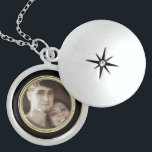 Photo Sweetheart Necklace<br><div class="desc">Romantic round sterling silver necklace. Complete with a 16" sterling silver chain.  Sweetheart Keepsake Photo Necklace with your photo.</div>