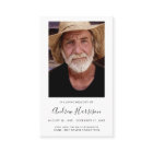 Photo Sympathy Funeral Memorial Card