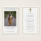 Photo Sympathy Funeral Memorial Prayer Cards