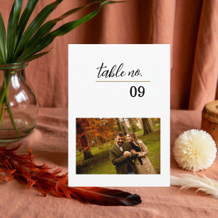 Photo Table Number Card Template