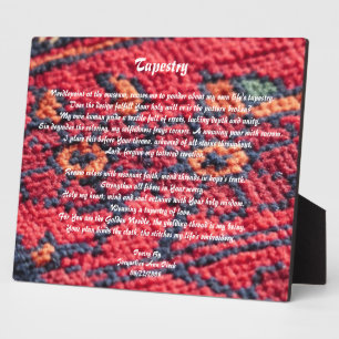Photo Tapestry Poetry Plaque