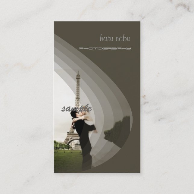 Photo template, add your own business card (Front)