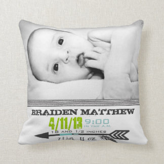 Photo Template Arrow Birth Pillow