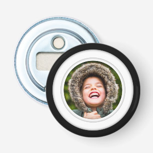 Photo Template Framed Circle Bottle Opener