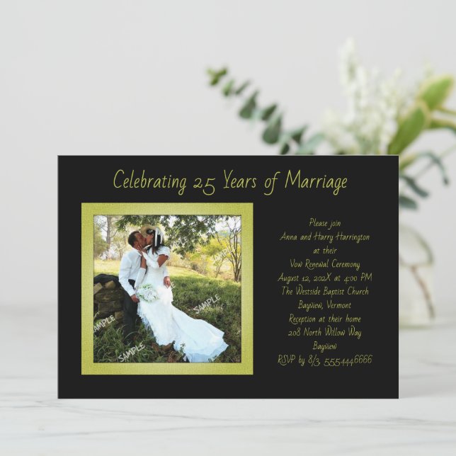 Photo Template Marriage Anniversary Vows Party (Standing Front)
