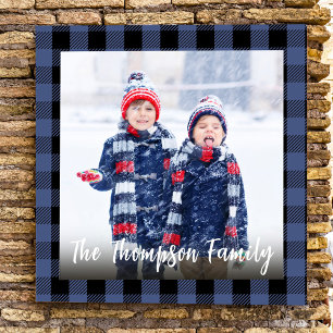 Photo Template Simple Buffalo Check  Print