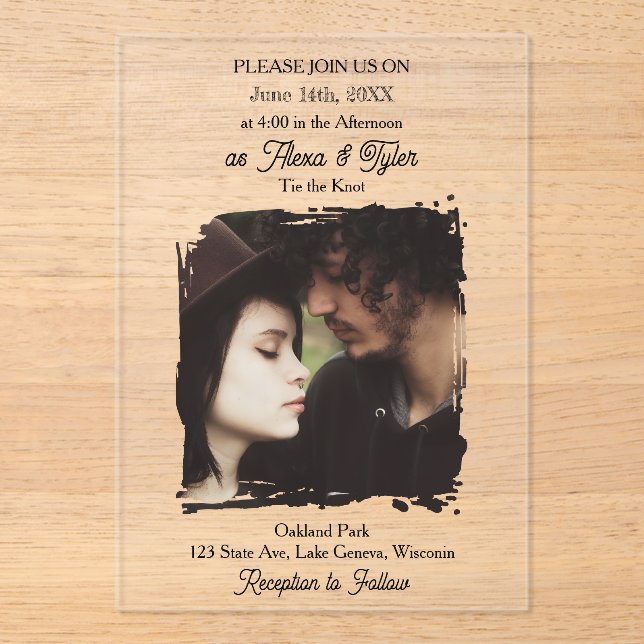 Photo Template Translucent| Photo Wedding (Front)