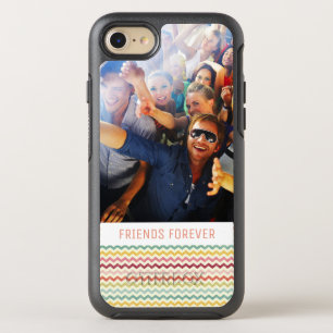 Photo & Text Chevron Pattern 4 OtterBox Symmetry iPhone 8/7 Case