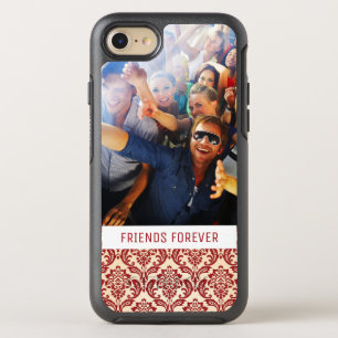 Photo & Text Damask pattern wallpaper OtterBox Symmetry iPhone 8/7 Case
