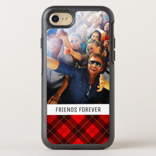 Photo & Text Wallace tartan background OtterBox Symmetry iPhone 8/7 Case