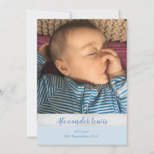 Photo Thank You and Baby Announcement Postcard