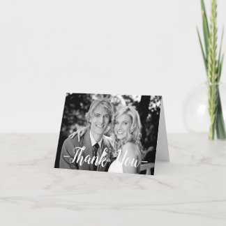 Photo Thank You Black & White - Note Card
