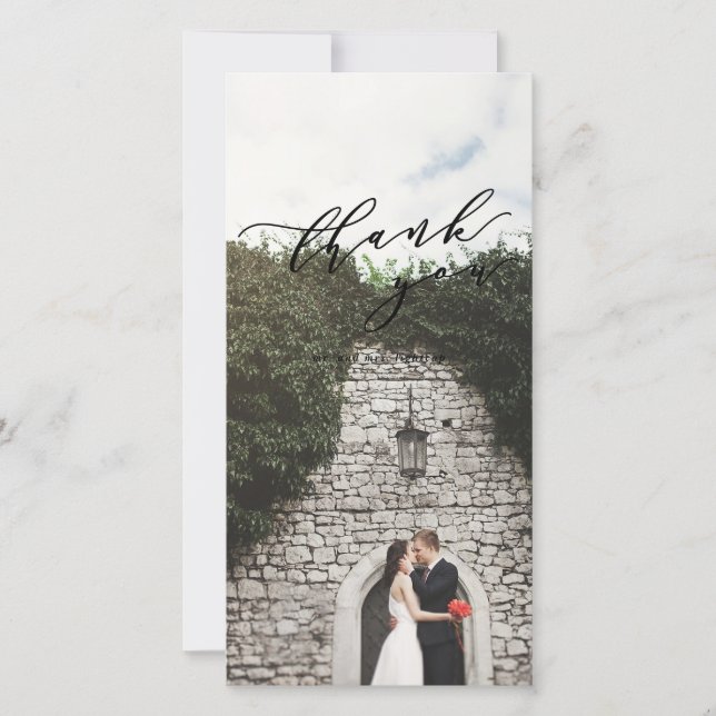 photo thank you card (Front)