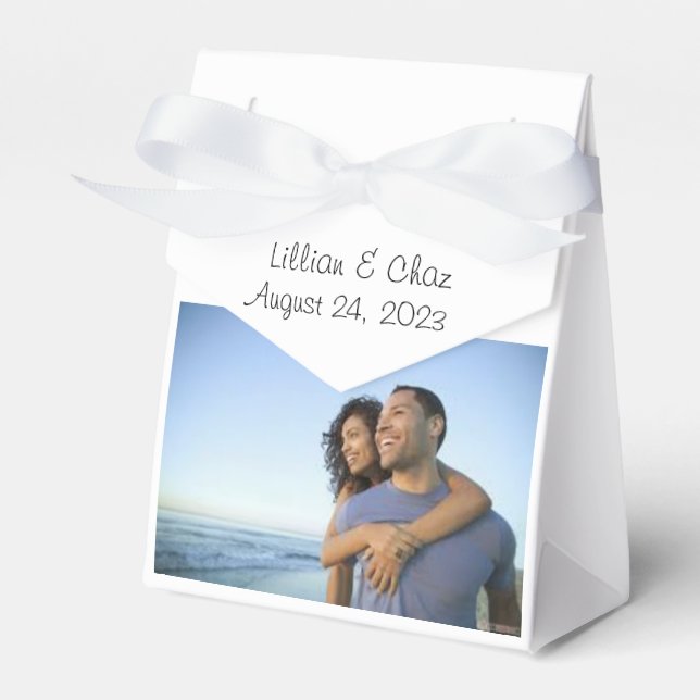 Photo thank you favour box (Front Side)