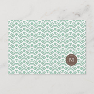 Photo Thank You Light Jade Pattern & Monogram