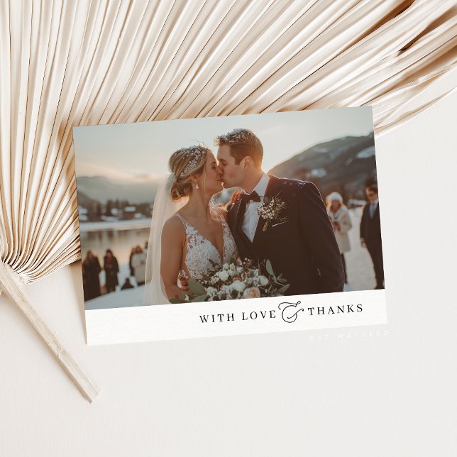 PHOTO THANK YOU modern minimal elegant ampersand (Creator Uploaded)