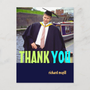 Photo Thank you postcards, DIY colors+fonts Postcard