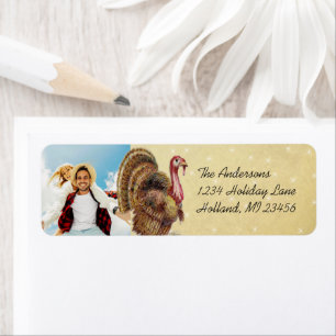 Photo Thanksgiving Salutations Vintage Turquie