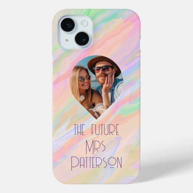 Photo The Future Mrs Modern Bride Colourful Pastel Case-Mate iPhone Case (Back)