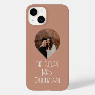 Photo The Future Mrs Modern Bride Script Name Case-Mate iPhone 14 Case