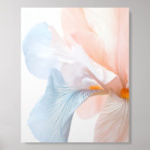 Abstract Pastel Floral Watercolor Wall Art Print
