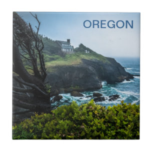 Photo Tile: House On Otter Crest (Small) Tile