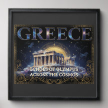 Cosmic Greece Ancient Temple Celestial Art