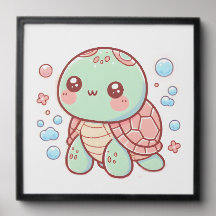Illustration de la tortue de charme pour les océan