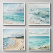 Marine nature in watercolors