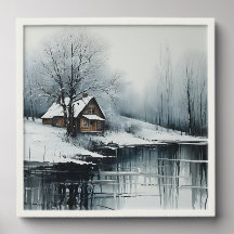 Solitude d'hiver : Paysage -