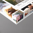 Collage de photos de famille 15 images + nom gris 