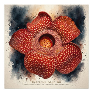 Photo Toile de fleur rouge Impression florale moderne