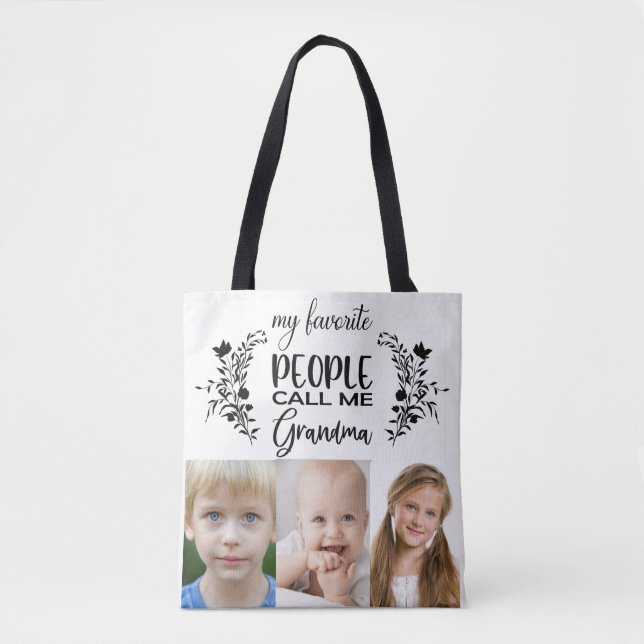 PHOTO TOTE BAG FOR GRANDMOTHER (Front)