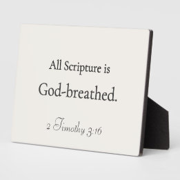 Photo Toute Écriture est inspirée de Dieu — Plaque de dé