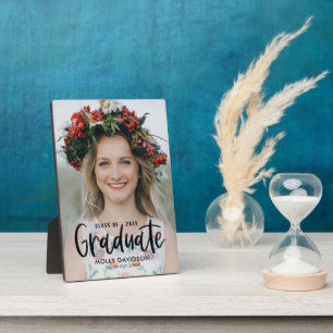 Photo Type adorable ÉDITABLE Plaque de graduation COULEU