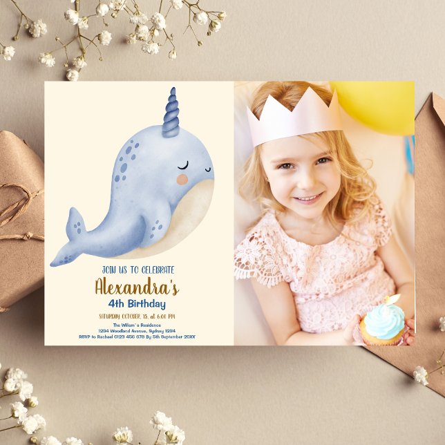 Photo Under The Sea Baby Shower Ocean Birthday Invitation (Creator Uploaded)