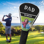 Photo Unique Custom DAD Personalized Name Golf Head Cover<br><div class="desc">This simple yet sophisticated design features faux custom "DAD" and his first name completed with a favourite photo. Perfect as father's day gifts for dad,  gifts for grandfather,  husband and more. Any design questions or special requests,  just a chat or an email: charmdesignstudio@rcn.com and we'll be happy to assist.</div>