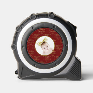 Photo Upload Merry Christmas Tape Measure 1