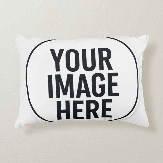 Photo Upload Pillow | Modern Home Decor Cushion (Front)