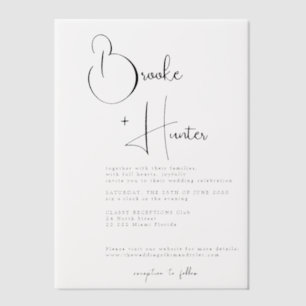 Photo Vellum Overlay Faire-part de mariage, Vellum