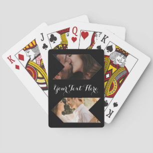 Photo Vertical Custom Text Playing Cards