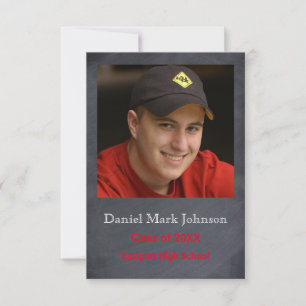 Photo verticale - 3x5 Faire-part de graduation