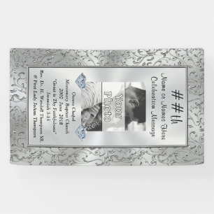 Photo verticale et bannière personnalisée de